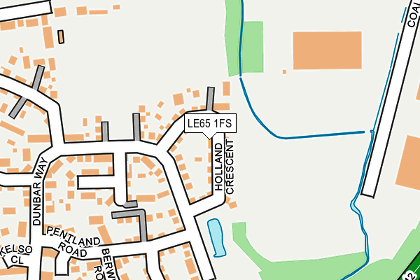 LE65 1FS map - OS OpenMap – Local (Ordnance Survey)
