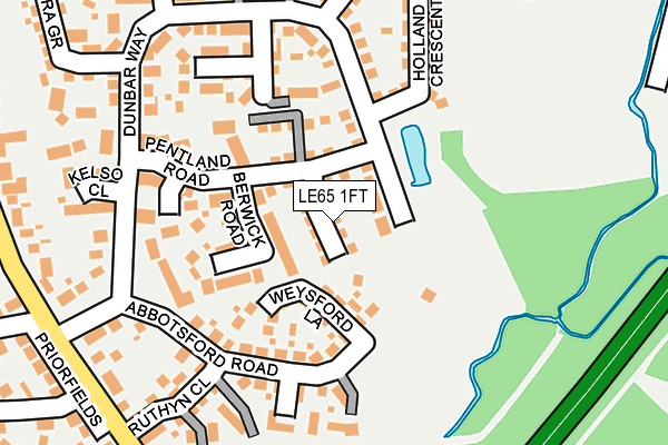 LE65 1FT map - OS OpenMap – Local (Ordnance Survey)