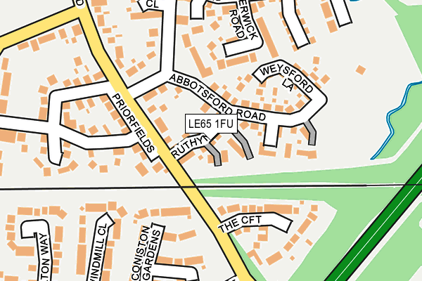 LE65 1FU map - OS OpenMap – Local (Ordnance Survey)
