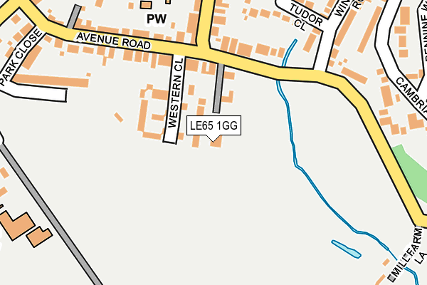 LE65 1GG map - OS OpenMap – Local (Ordnance Survey)