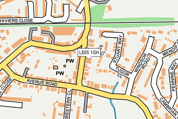 LE65 1GH map - OS OpenMap – Local (Ordnance Survey)