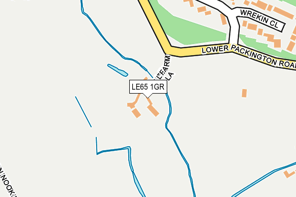 LE65 1GR map - OS OpenMap – Local (Ordnance Survey)