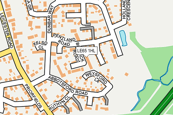 LE65 1HL map - OS OpenMap – Local (Ordnance Survey)