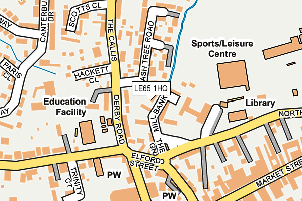 LE65 1HQ map - OS OpenMap – Local (Ordnance Survey)