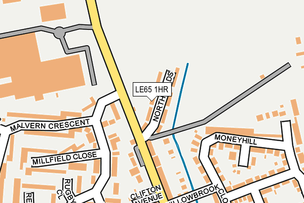 LE65 1HR map - OS OpenMap – Local (Ordnance Survey)