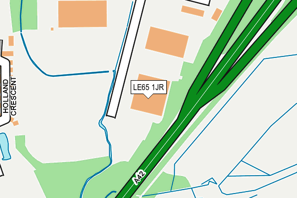 LE65 1JR map - OS OpenMap – Local (Ordnance Survey)