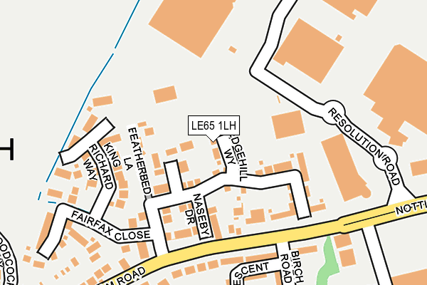LE65 1LH map - OS OpenMap – Local (Ordnance Survey)