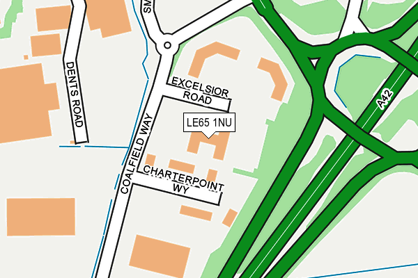 LE65 1NU map - OS OpenMap – Local (Ordnance Survey)