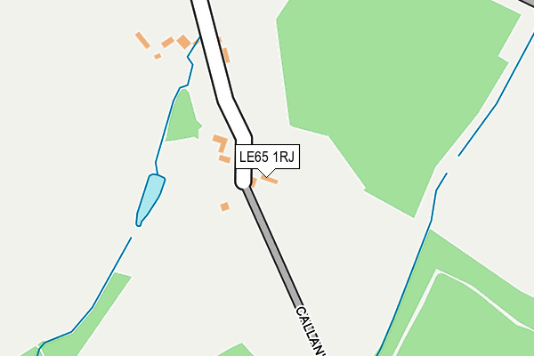 LE65 1RJ map - OS OpenMap – Local (Ordnance Survey)