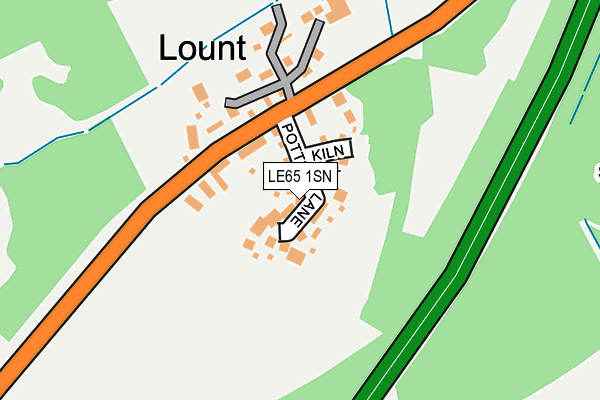 LE65 1SN map - OS OpenMap – Local (Ordnance Survey)