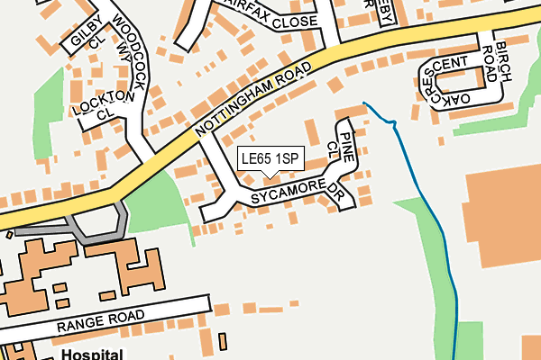 LE65 1SP map - OS OpenMap – Local (Ordnance Survey)