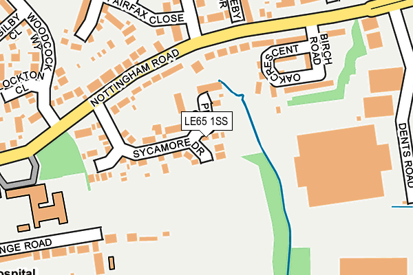 LE65 1SS map - OS OpenMap – Local (Ordnance Survey)