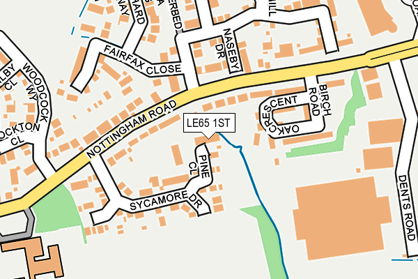 LE65 1ST map - OS OpenMap – Local (Ordnance Survey)