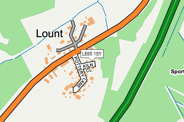 LE65 1SY map - OS OpenMap – Local (Ordnance Survey)