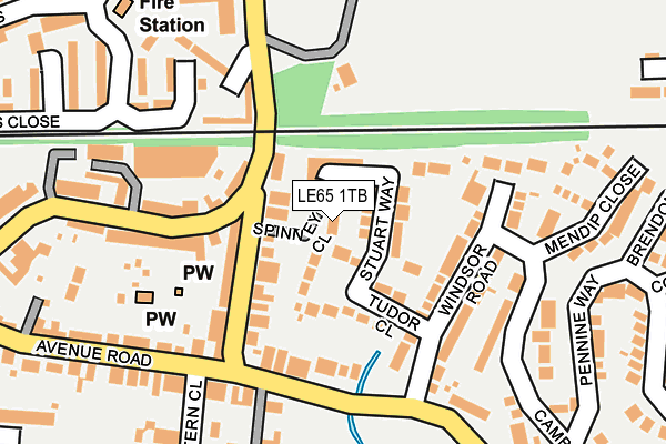 LE65 1TB map - OS OpenMap – Local (Ordnance Survey)