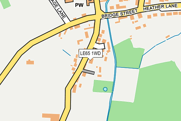 LE65 1WD map - OS OpenMap – Local (Ordnance Survey)