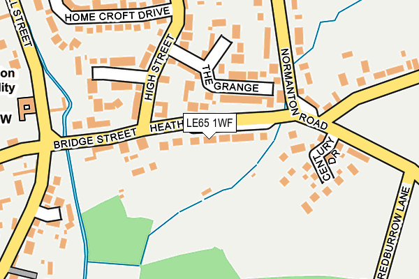LE65 1WF map - OS OpenMap – Local (Ordnance Survey)