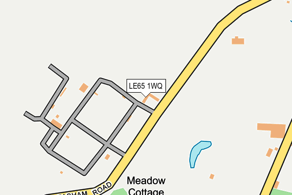 LE65 1WQ map - OS OpenMap – Local (Ordnance Survey)