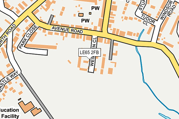 LE65 2FB map - OS OpenMap – Local (Ordnance Survey)