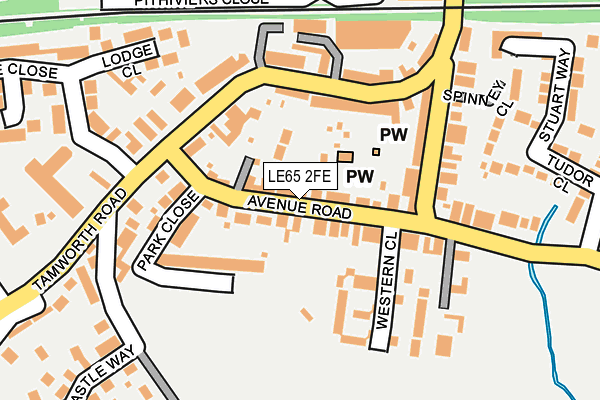LE65 2FE map - OS OpenMap – Local (Ordnance Survey)