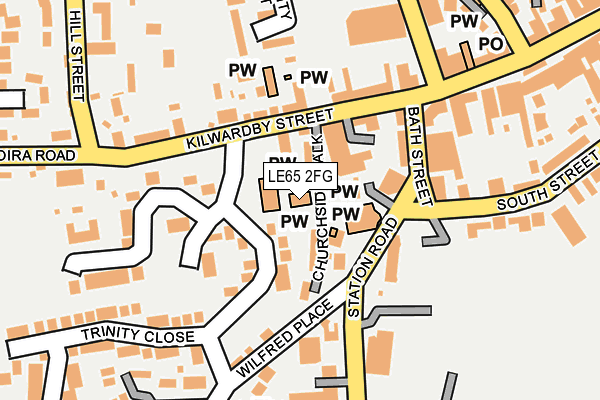 LE65 2FG map - OS OpenMap – Local (Ordnance Survey)