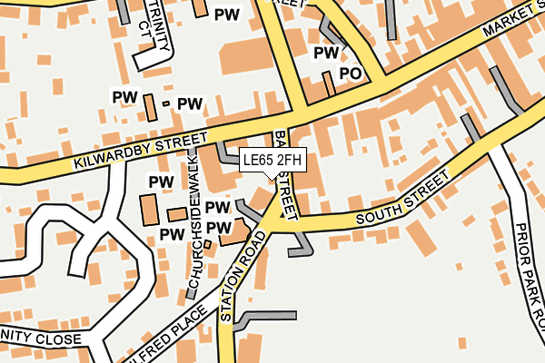 Map of DAWSON PROP LTD at local scale