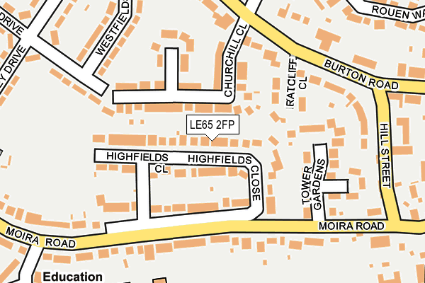 LE65 2FP map - OS OpenMap – Local (Ordnance Survey)