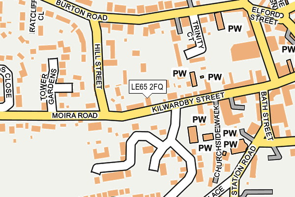 LE65 2FQ map - OS OpenMap – Local (Ordnance Survey)