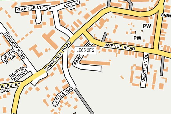 LE65 2FS map - OS OpenMap – Local (Ordnance Survey)