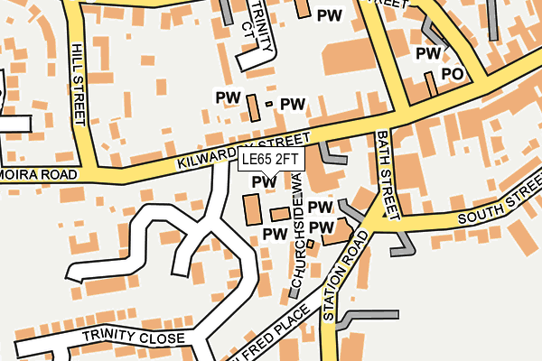 LE65 2FT map - OS OpenMap – Local (Ordnance Survey)