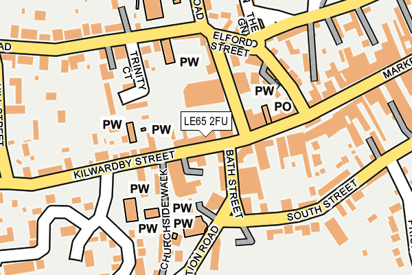 LE65 2FU map - OS OpenMap – Local (Ordnance Survey)