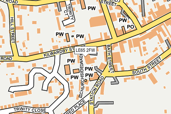 LE65 2FW map - OS OpenMap – Local (Ordnance Survey)