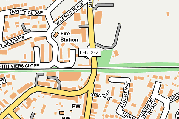 LE65 2FZ map - OS OpenMap – Local (Ordnance Survey)