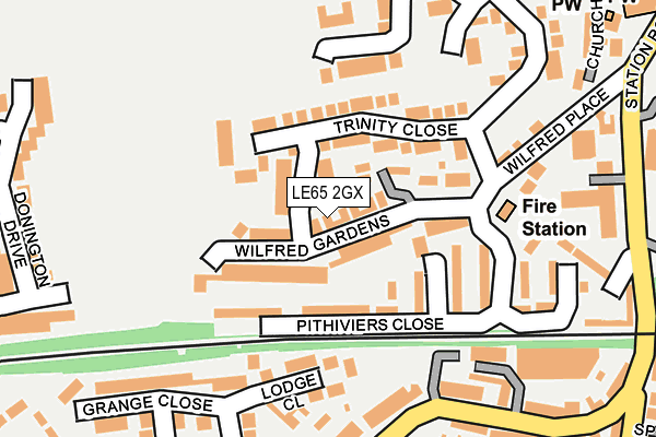 LE65 2GX map - OS OpenMap – Local (Ordnance Survey)