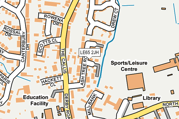 LE65 2JH map - OS OpenMap – Local (Ordnance Survey)