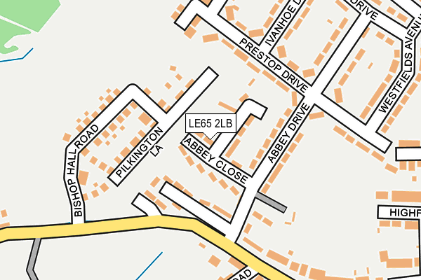 LE65 2LB map - OS OpenMap – Local (Ordnance Survey)