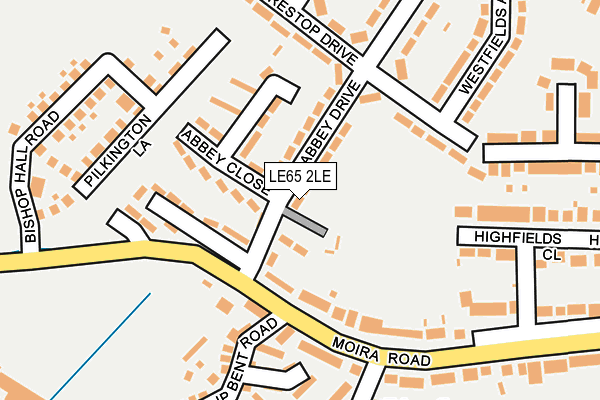 LE65 2LE map - OS OpenMap – Local (Ordnance Survey)