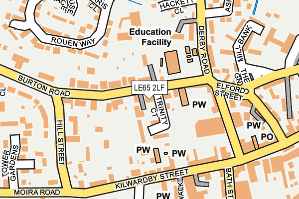 Map of ASHBY AND RICHMOND PROPERTY MANAGEMENT LIMITED at local scale