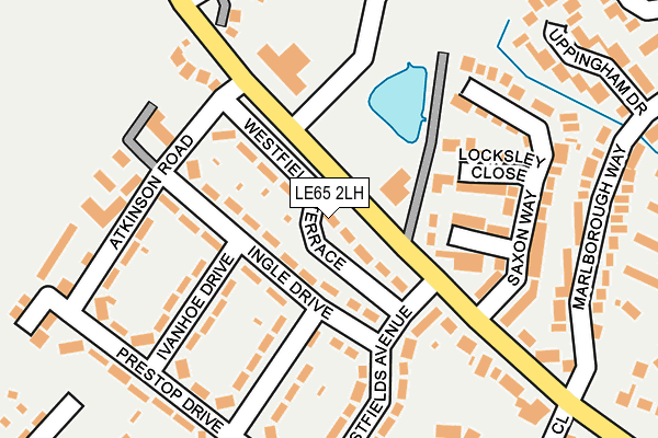 LE65 2LH map - OS OpenMap – Local (Ordnance Survey)