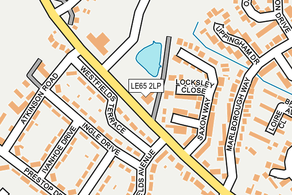LE65 2LP map - OS OpenMap – Local (Ordnance Survey)