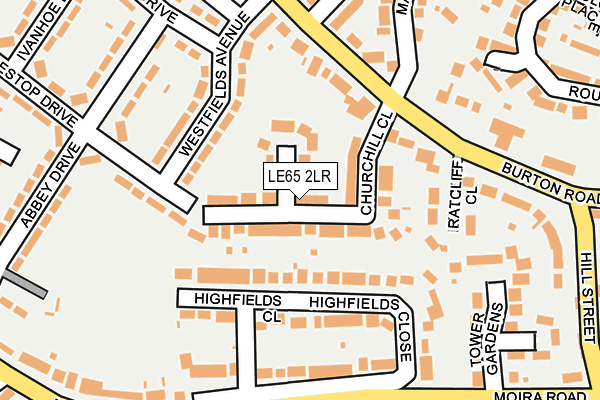 LE65 2LR map - OS OpenMap – Local (Ordnance Survey)