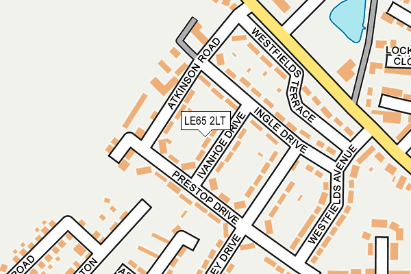LE65 2LT map - OS OpenMap – Local (Ordnance Survey)