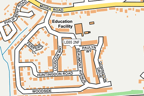 Map of LODGE CLOSE FLATS (ASHBY) LIMITED at local scale