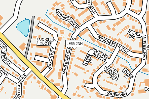 LE65 2NN map - OS OpenMap – Local (Ordnance Survey)