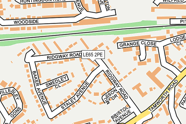 LE65 2PE map - OS OpenMap – Local (Ordnance Survey)