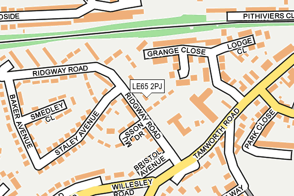 LE65 2PJ map - OS OpenMap – Local (Ordnance Survey)