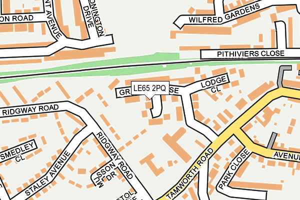 LE65 2PQ map - OS OpenMap – Local (Ordnance Survey)