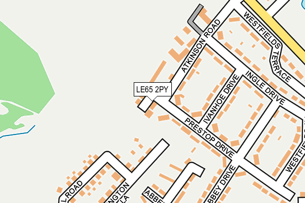 LE65 2PY map - OS OpenMap – Local (Ordnance Survey)