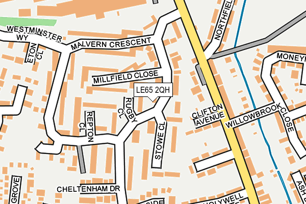 LE65 2QH map - OS OpenMap – Local (Ordnance Survey)