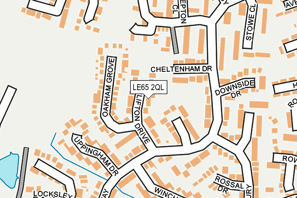 LE65 2QL map - OS OpenMap – Local (Ordnance Survey)